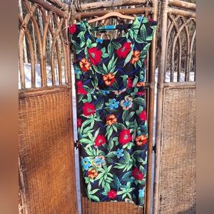Floral Tropical Print Dress